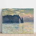 Riproduzione del dipinto Étretat tramonto del sole di Claude Monet