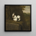 Weißes Eichhörnchen in einer Landschaft - David Klcker Ehrenstrahl — gerahmtes Bild an der Wand