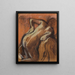 Dopo il bagno donna che si asciuga (Conflitto di casi) - Edgar Degas — quadro incorniciato alla parete