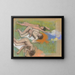 Nach dem Bad, drei nackte Frauen - Edgar Degas — gerahmtes Bild an der Wand