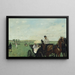 Aux courses à la campagne - Edgar Degas — gerahmtes Bild an der Wand