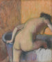 Badegast, der in eine Badewanne steigt - Edgar Degas — Ansicht des Kunstwerks