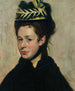 Busto di donna con cappello di piume - Edgar Degas — vista dell’opera