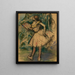 Danzatrice con ventaglio - Edgar Degas — quadro incorniciato alla parete