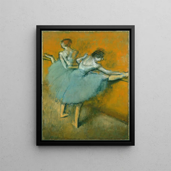 Tänzer an der Stange - Edgar Degas — gerahmtes Bild an der Wand