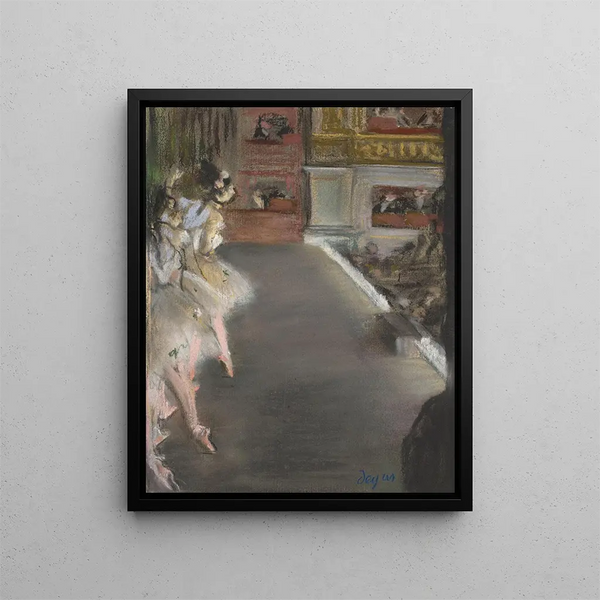 Tänzer im alten Opernhaus - Edgar Degas — gerahmtes Bild an der Wand