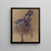 Tänzerin im Profil stehend - Edgar Degas — gerahmtes Bild an der Wand