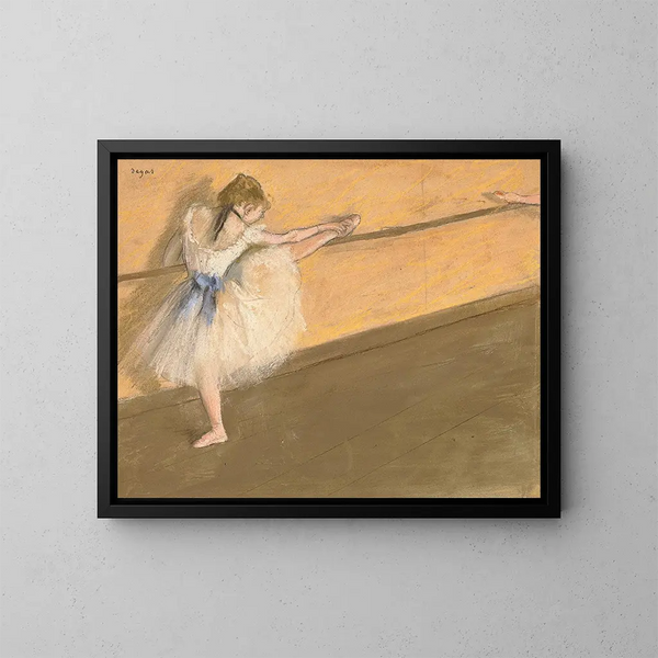 Tänzerin an der Stange - Edgar Degas — gerahmtes Bild an der Wand