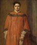 Mädchen in Rot - Edgar Degas — Ansicht des Kunstwerks