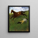 Jockey blessé - Edgar Degas — gerahmtes Bild an der Wand