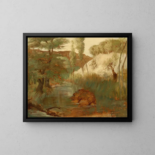 Der Wildschwein - Edgar Degas — gerahmtes Bild an der Wand