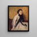 Ritratto di una donna in grigio - Edgar Degas — quadro incorniciato alla parete