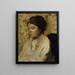 Ritratto di una giovane donna - Edgar Degas — quadro incorniciato alla parete