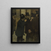 ritratti alla Borsa - Edgar Degas — quadro incorniciato alla parete