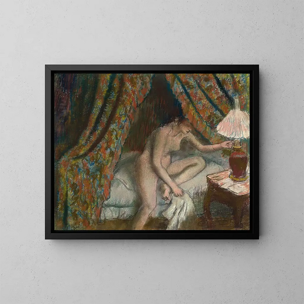 Ruhestand - Edgar Degas — gerahmtes Bild an der Wand
