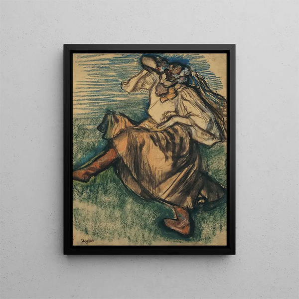Tänzerin russisch - Edgar Degas — gerahmtes Bild an der Wand