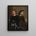Le sorelle Bellelli Giovanna e Giuliana Bellelli - Edgar Degas — quadro incorniciato alla parete