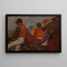 Les jockeys - Edgar Degas — gerahmtes Bild an der Wand