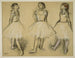Drei Studien einer Tänzerin in vierter Position - Edgar Degas — Ansicht des Kunstwerks