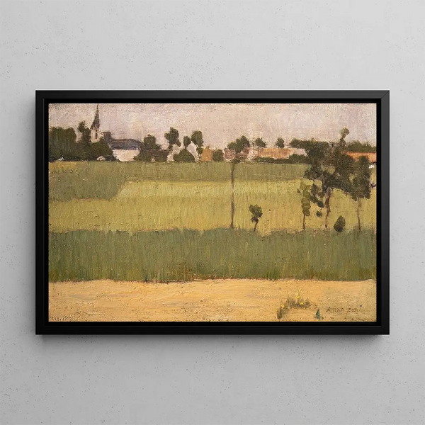 Edmond Francois AmanJean - The Outskirts of a Village.webp