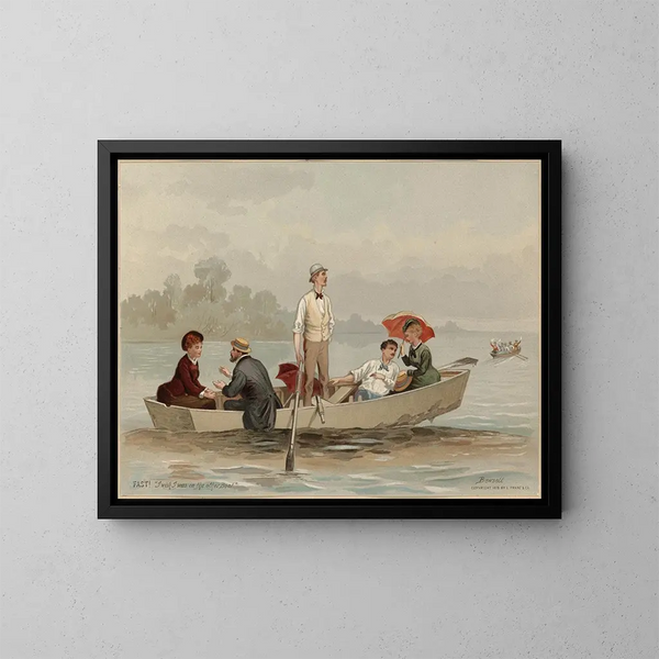 Szene der Navigation - Edmund Birckhead Bensell — gerahmtes Bild an der Wand