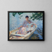 Madre e bambino in una barca - Edmund Charles Tarbell — quadro incorniciato alla parete