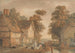 Nella corte di una fattoria - Edmund Dorrell — vista dell’opera