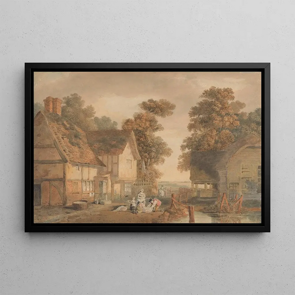 Edmund Dorrell - In the yard of a farmhouse.webp