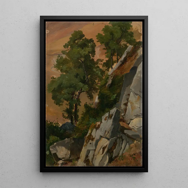 Edmund Kanoldt - Felshang mit Bumen bei Olevano.webp