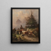 Descente du bétail des alpages - Edmund Mahlknecht — gerahmtes Bild an der Wand
