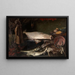 Natura morta con pesce - Édouard Chappel — quadro incorniciato alla parete