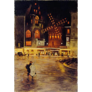 Edouard Zawiski - La Place Blanche et le Moulin Rouge.webp