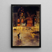 Die Place Blanche und das Moulin Rouge - Édouard Zawiski — gerahmtes Bild an der Wand