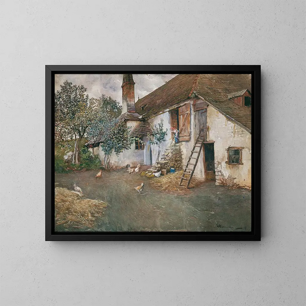 Chiusa in Bassa Austria - Eduard Ameseder — quadro incorniciato alla parete