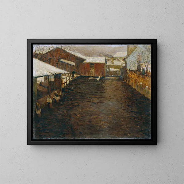 Inverno - Eduard Ameseder — quadro incorniciato alla parete