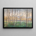 Eine kleine Birkenwald mit Blick auf das Kloster Klosterneuburg - Eduard Ferdinand Höfecker — gerahmtes Bild an der Wand