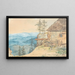 Blick auf die Berglandschaft - Eduard Friedrich Leybold — gerahmtes Bild an der Wand
