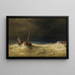 Tempesta in mare - Eduard Hildebrandt — quadro incorniciato alla parete