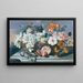 Blumen und Früchte - Eduard Hirschler — gerahmtes Bild an der Wand