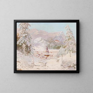 Eduard Kasparides - Blick auf GarmischPartenkirchen.webp