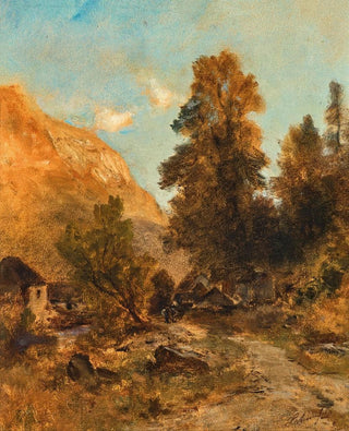 Eduard Peithner von Lichtenfels - A Village.webp