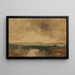Vue du Chiemsee - Eduard Schleich l'Ancien — gerahmtes Bild an der Wand