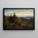Paesaggio del Chiemsee con vista sulle Alpi bavaresi - Eduard Schleich l'Ancien — quadro incorniciato alla parete