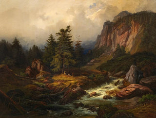 Eduard Schleich The Elder - Gebirgsbach.webp