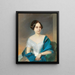 Portrait of a Young Woman - Eduard Swoboda — framed artwork on a wall