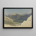 Vallée de l'Isar near Mittenwald - Eduard Wilhelm Pose — framed artwork on a wall
