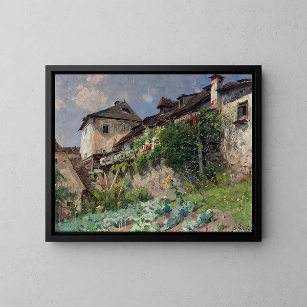 Motiv in einer Zelle - Eduard Zetsche — gerahmtes Bild an der Wand