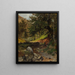 Zona forestale con ruscello - Eduard Zetsche — quadro incorniciato alla parete