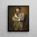 Il cacciatore - Eduard von Grützner — quadro incorniciato alla parete