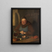 Cena della sera - Eduard von Grützner — quadro incorniciato alla parete